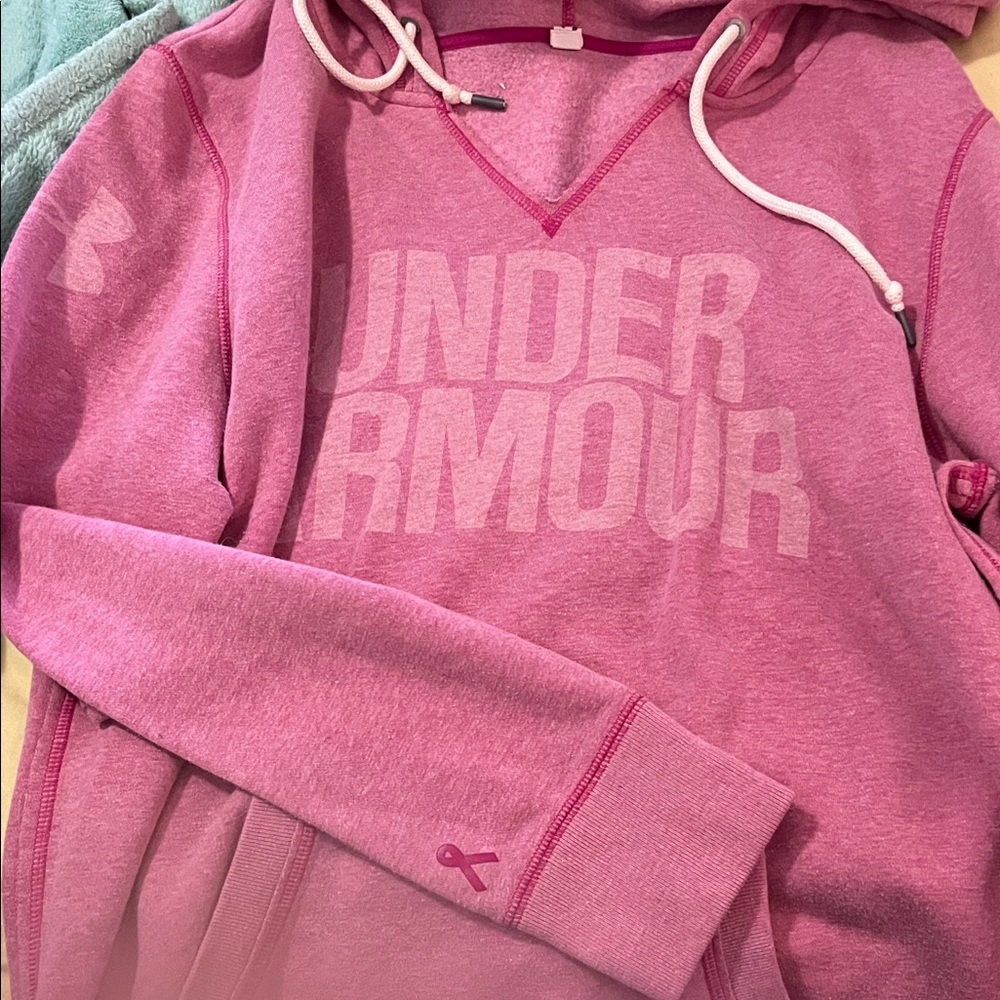 Under Armour Vibrant Pink Sweatshirt breast cancer